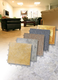 Basement Flooring in a home in Nashua, Massachusetts and New Hampshire