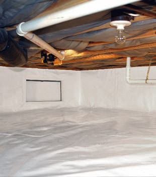A complete crawl space repair system in Nashua