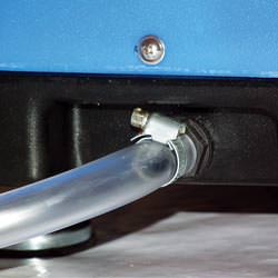 A self-draining crawl space dehumidifier connected to a sump pump system in Medford