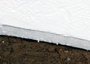 Insulation installed on a crawl space floor in Peabody
