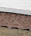 crawl space insulation installed in Waltham over our extra large drainage matting