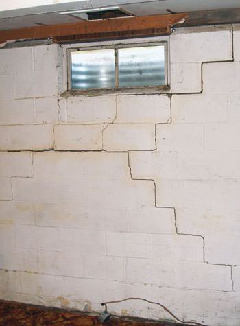 severe bowing and buckling of foundation walls in Haverhill