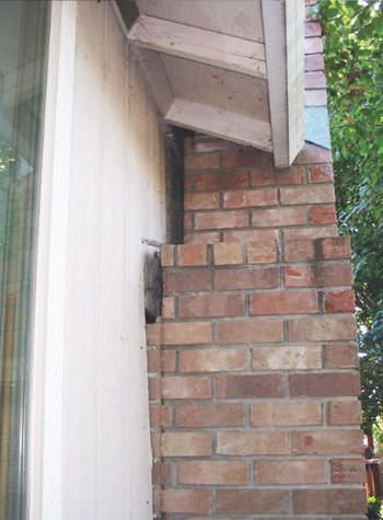 sinking, leaning chimneys that are in danger of collapse in Chelsea