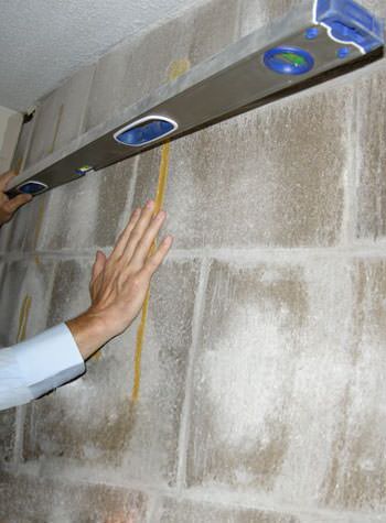 severe foundation wall failure symptoms of a basement wall in Hurricane