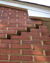Serious damage to a foundation wall due to settlement of a home in Salem