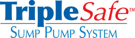 Sump pump system logo for our TripleSafe, available in areas like Dracut
