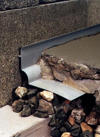 below foundation slab drain system for installing a French drain in Chelmsford