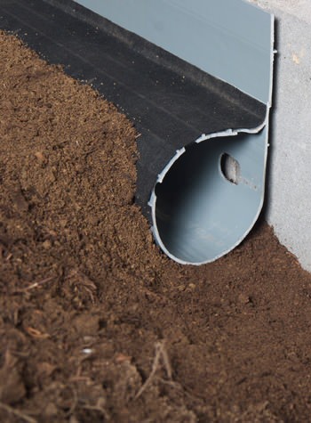 crawl space drain system installed in Chelmsford